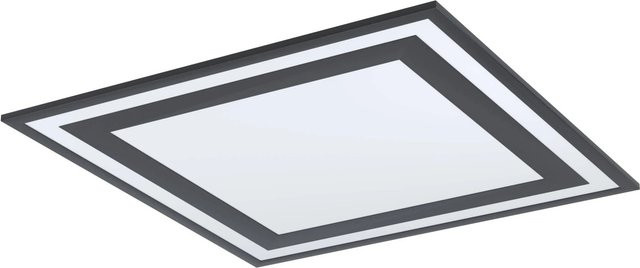 Eglo LED-Deckenleuchte Salvatarila modern quadratisch in Schwarz-Weiß B/B: 59,5 x 59,5 cm - Bild 1