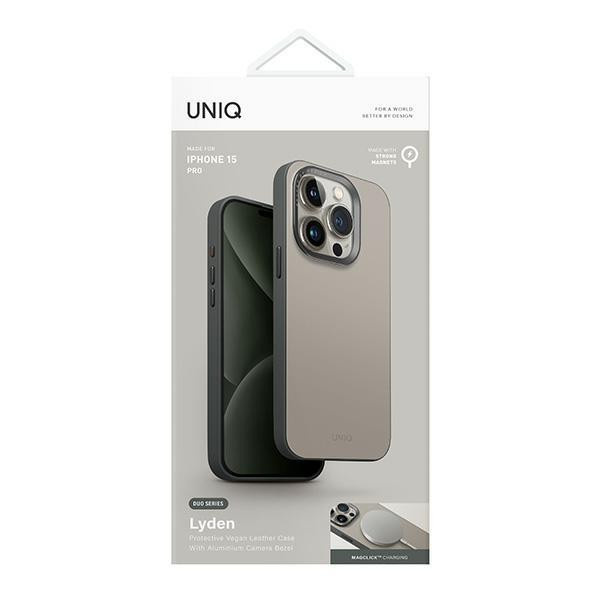 UNIQ Magclick Schutzhülle für iPhone 15 Pro in Beige - Bild 2