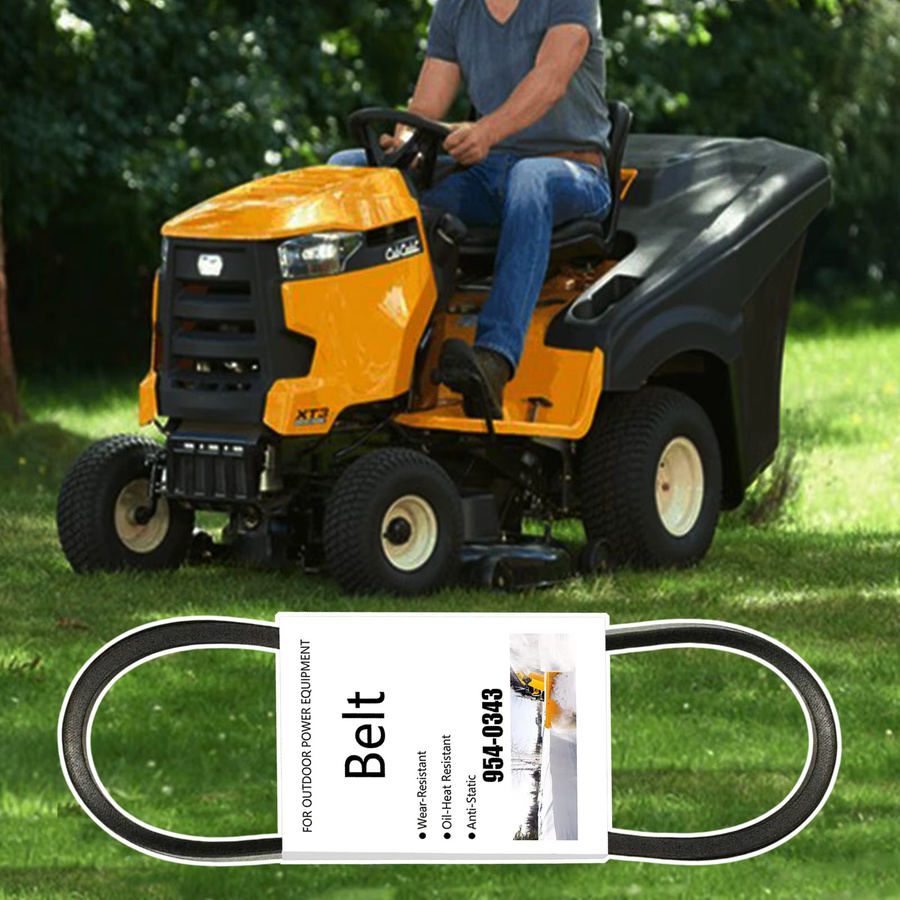 Ryobi Antriebsriemen Schwarz für Schneefräsen ersetzt 754-0343 954-0142 754-0142 954-0205 954-0343 kompatibel mit Cub Cadet MTD Craftsman Simplicity Ariens - Bild 3
