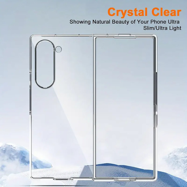 Transparente Ultradünne Handyhülle aus PC für Samsung Galaxy Z Fold 7, stoßfeste harte Rückseite Case - Bild 1