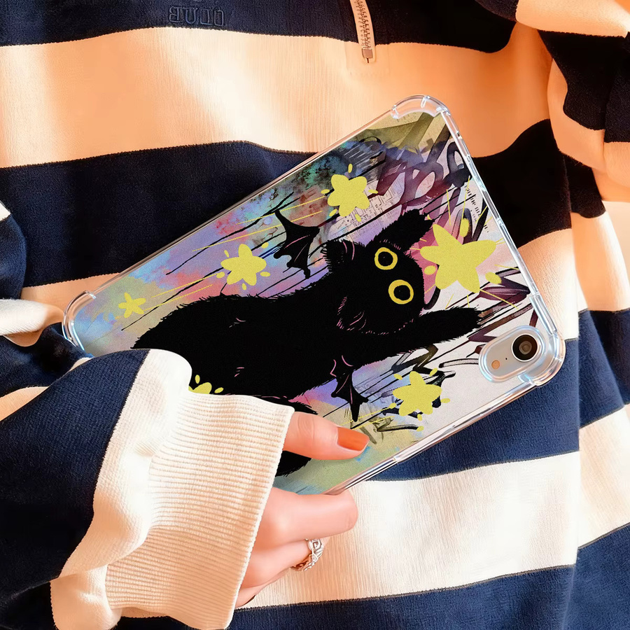 Silikon Schutzhülle mit Katzenmotiv für Samsung Galaxy Tab S9 FE Plus, S7 FE, S6 Lite, Tab A9 Plus und weitere Modelle - Bild 2