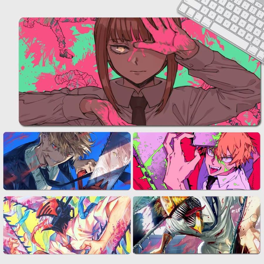 Gaming Mousepad mit Kettensäge Motiv in Multicolor für PC und Schreibtisch - Bild 4