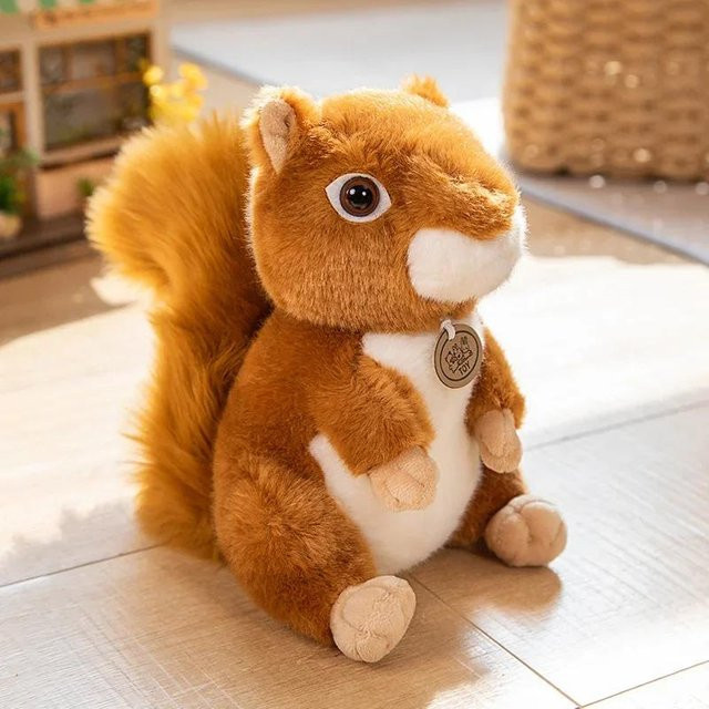 Eichhörnchen Plüsch Puppe, Sitzen, Braun, ab 14 Jahre - Bild 1