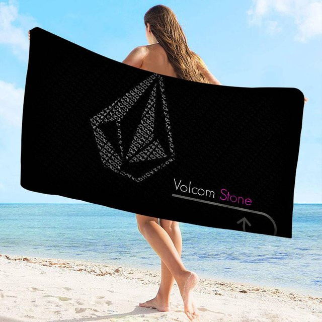 Volcom Strandtuch für Mädchen, buntes Mikrofaser-Badetuch, sandfrei und schnelltrocknend, B/H: 76 x 182 cm - Bild 1