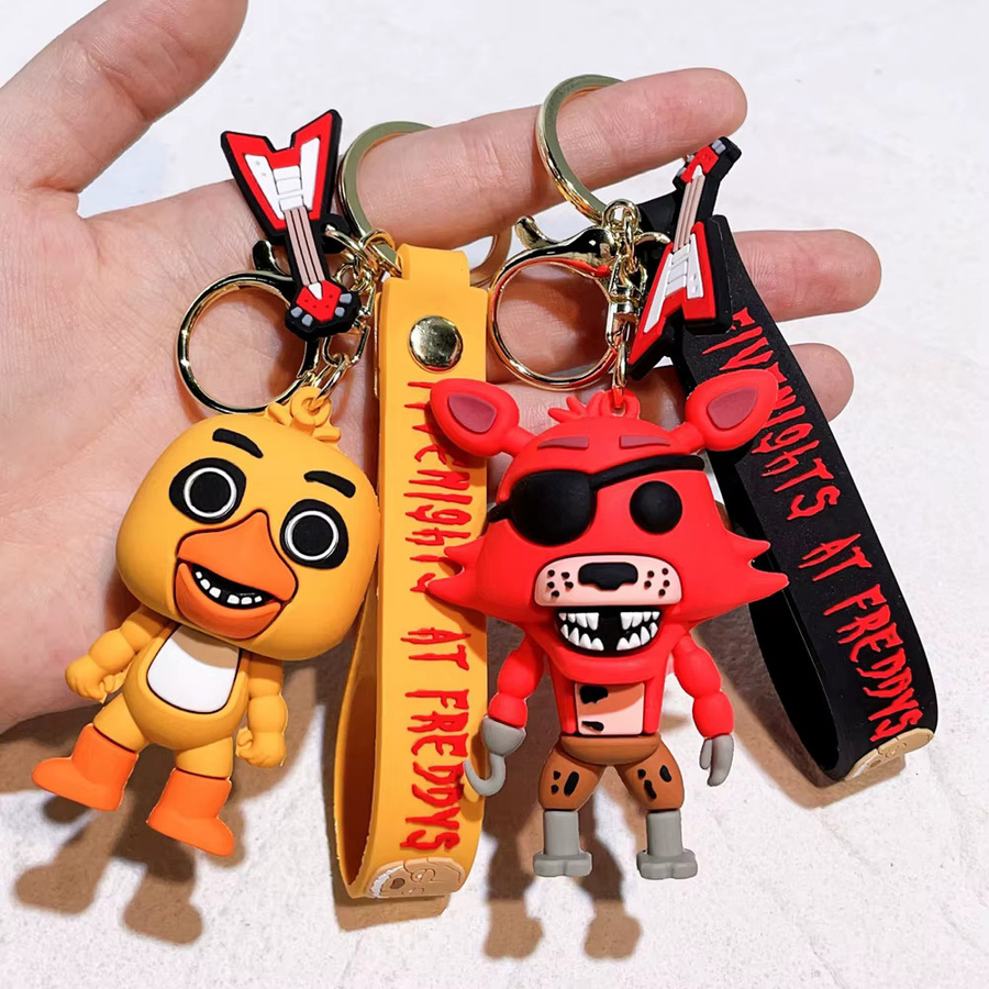 Bandai Five Nights at Freddy's Bären-Actionfiguren Schlüsselanhänger, 1-teiliges Set - Bild 2