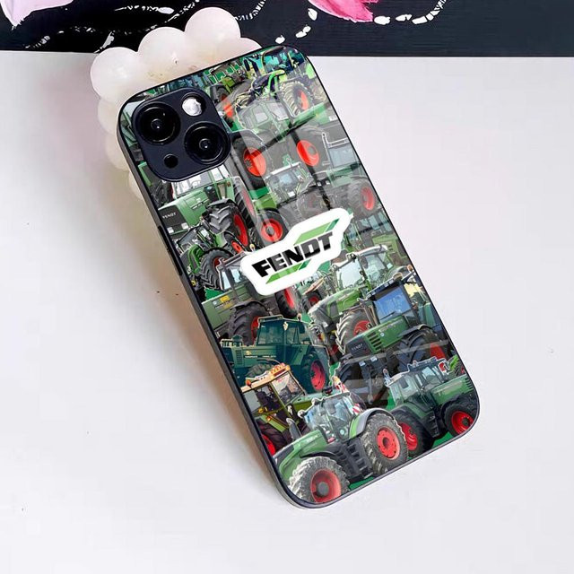 Maschinen FENDT Handyhülle mit Glasabdeckung für iPhone 17 Pro Max, 16, 15, 14, 13, 11, X, Xs, Xr, 8, 7 Plus in Multicolour - Bild 1