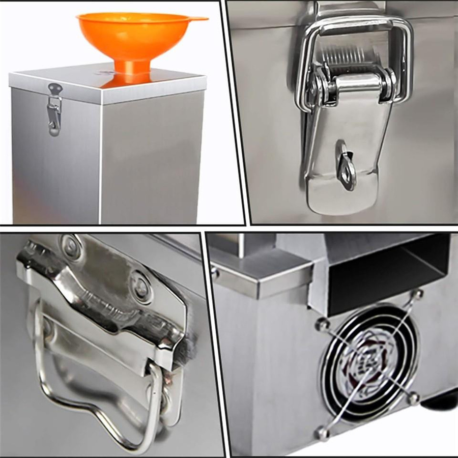 Eurhowing Elektrische Knoblauchschälmaschine, Kommerzielle Automatische Knoblauchschalenentferner, Silber, 25kg/h - Bild 5