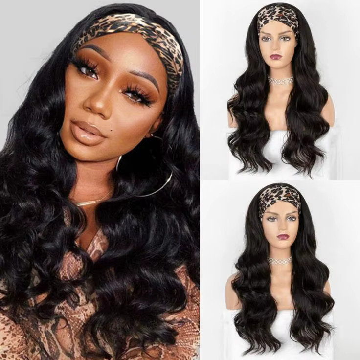GZX Body Wave Haarband-Perücke aus Echthaar, Damen - Bild 3