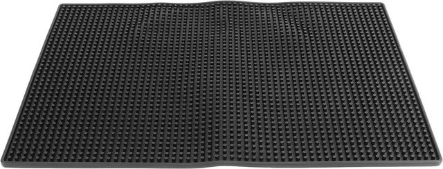 CosyHome Küchenisolationsmatte aus Gummi, quadratische rutschfeste Abtropfmatte in Schwarz - Bild 1