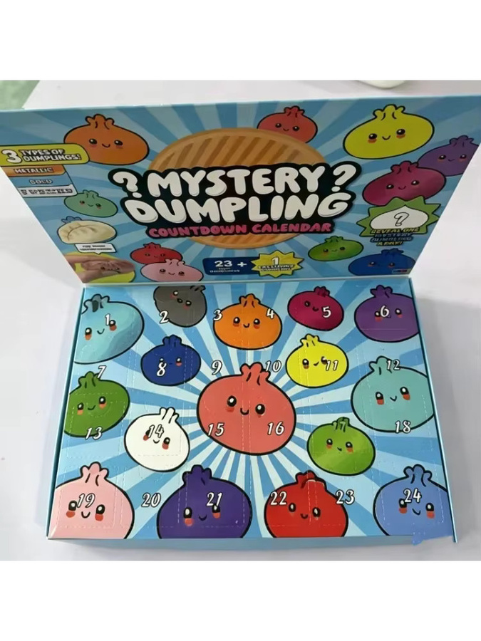 Bandai Mystery Dumpling Adventskalender, 24-Tage-Countdown-Kalender, Fidget-Spielzeug - Bild 4