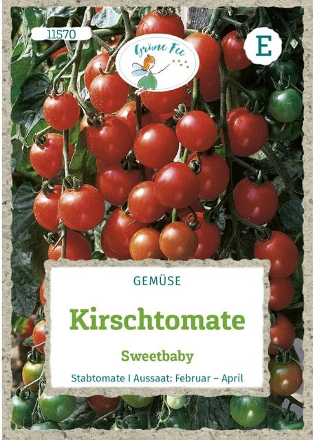 Grüne Fee Kirschtomate Sweetbaby Saatgut für Freiland und Gewächshaus - Bild 1
