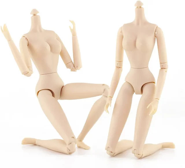 fradoo Gelenkkörper für 30 cm Puppe, beweglicher weiblicher Körper, Zubehör - Bild 1