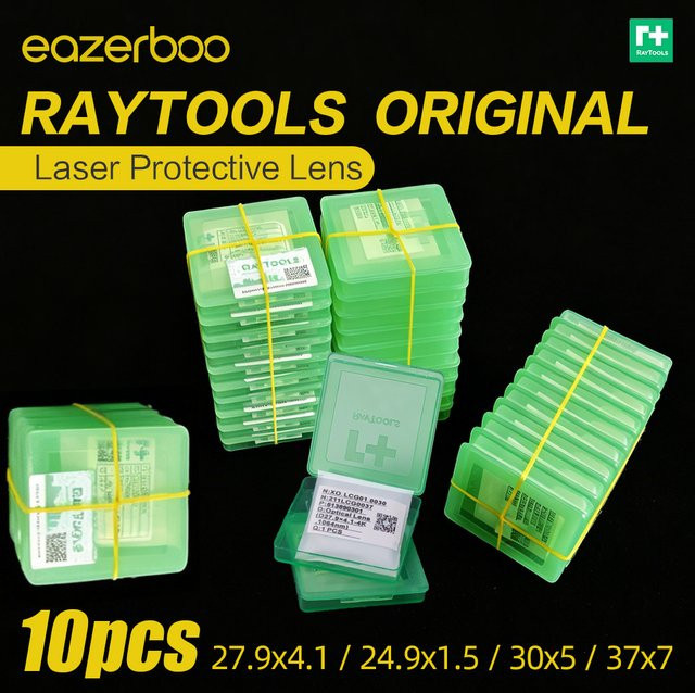 10 Stück Raytools Original Schutzgläser für Faserlaser-Maschinen, transparent - Bild 1