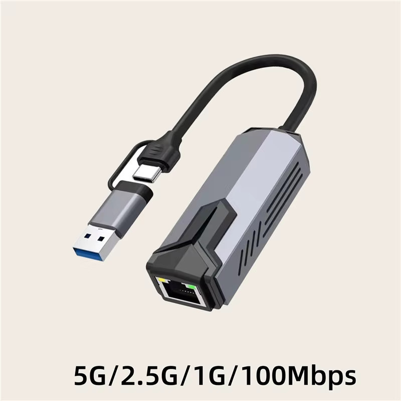 kebidumei USB-C auf RJ45 Ethernet-Adapter mit 5 Gbit/s LAN-Netzwerkkarte für MacBook und iPad - Bild 4