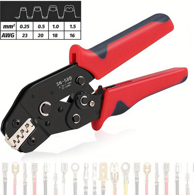 SN-58B Draht-Ratschen-Crimpzange mit offenem Zylinder für professionelle Crimping-Projekte - Bild 1