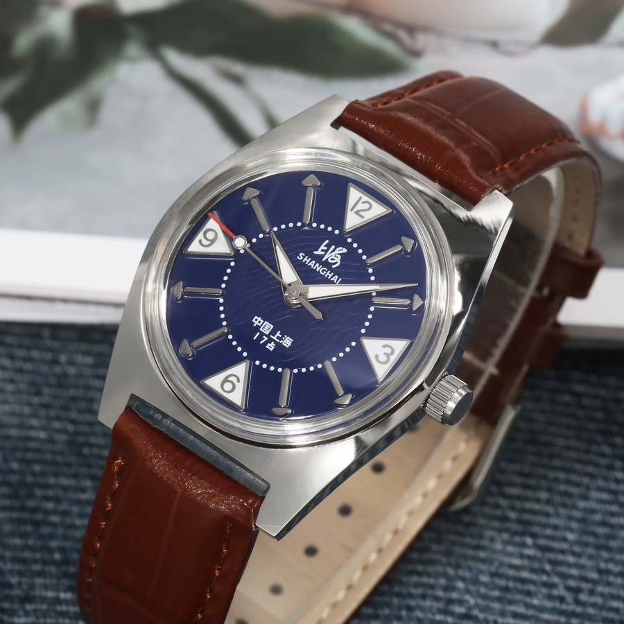 HEIMDALLR Armbanduhr, Handaufzug, Edelstahl, 36 mm, Blau, Herren - Bild 3