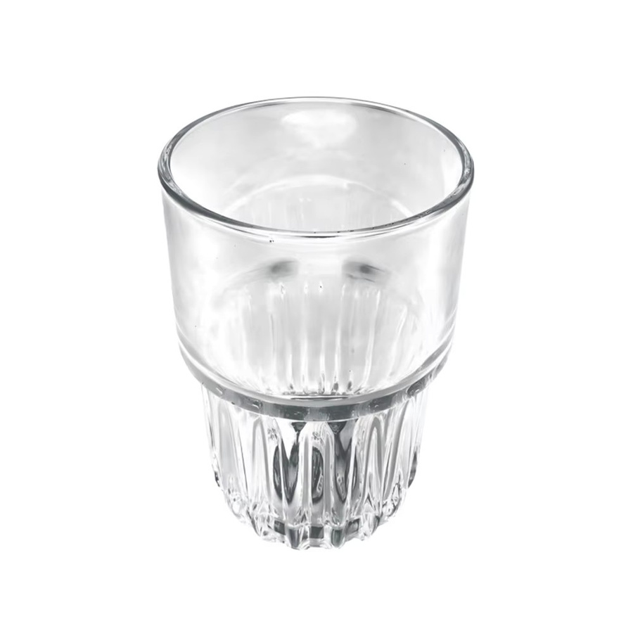 Pige Home Ain stapelbare Glasbecher aus bleifreiem Glas, transparent, 280 ml und 380 ml - Bild 4
