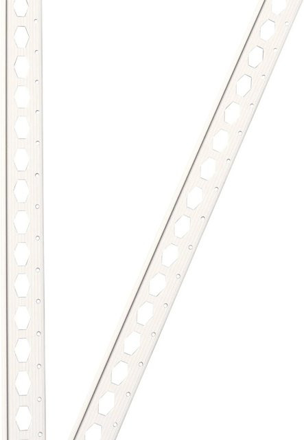 ProfileXXL Eckschutzprofil aus PVC für Trockenbau, Weiß, B/H: 25 x 25 mm, Länge: 2,5 m - Bild 1