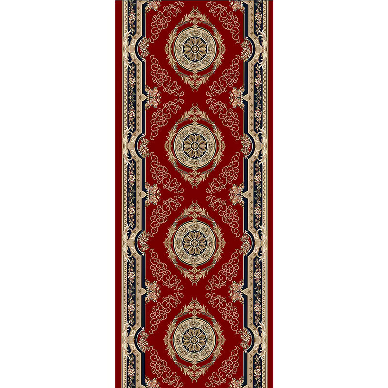 LYAHKAE Teppichläufer im orientalischen Palaststil, Rot, Rutschfest und Pflegeleicht, B/T: 60 x 200 cm - Bild 2