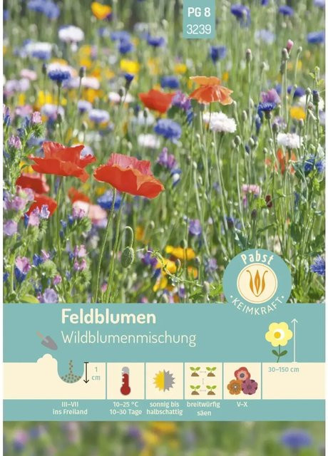 Pabst Keimkraft Feldblumen Wildblumenmischung Saatgut - Bild 1