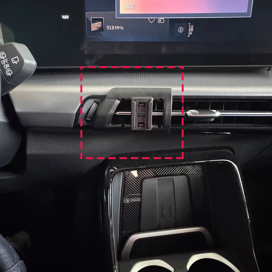 Magnetische Auto-Handyhalterung mit kabellosem Laden für BMW X1 U11 (2023-2025) in Schwarz - Bild 2