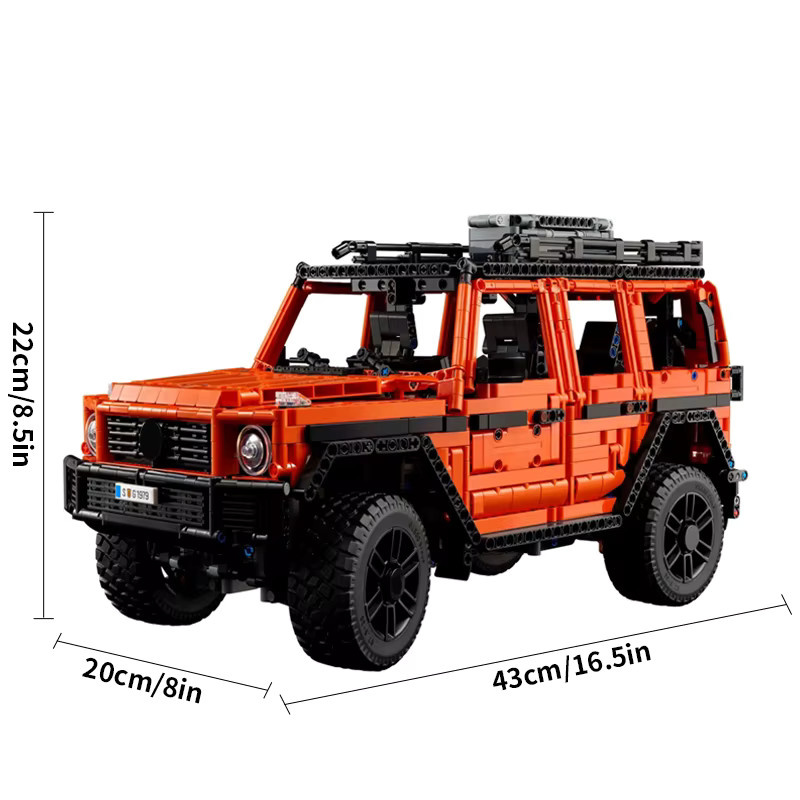 Szkoy Orange Auto Baustein-Set, Baufahrzeug, 2891 Teile, ab 14 Jahren - Bild 2