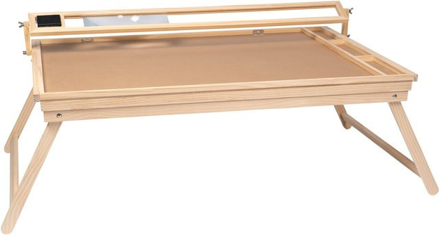Genialo Puzzletisch Premium in Braun mit LED-Licht, 4 Schubladen und Lupe, klappbar für bis zu 500 Teile - Bild 1