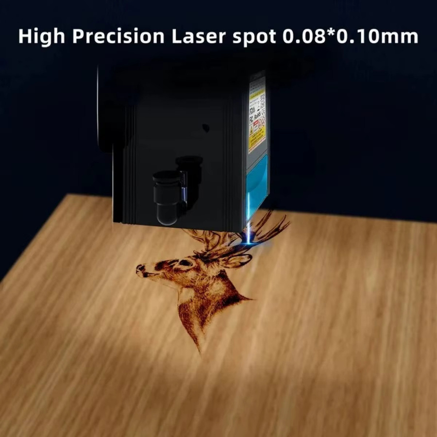 LONGER RAY5 20W Lasermodulkopf für Lasergravierer und Schneidemaschinen in Schwarz - Bild 4