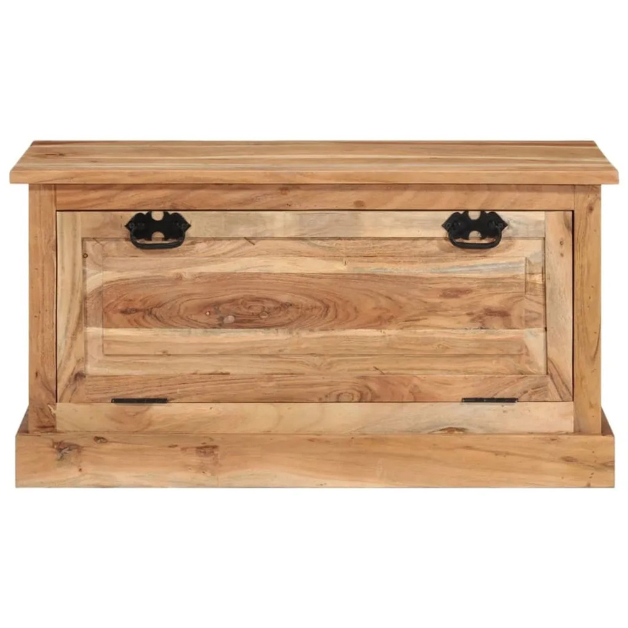 vidaXL Schuhbank aus Massivholz Akazie in Braun, B/T/H: 85 x 40 x 45 cm - Bild 2
