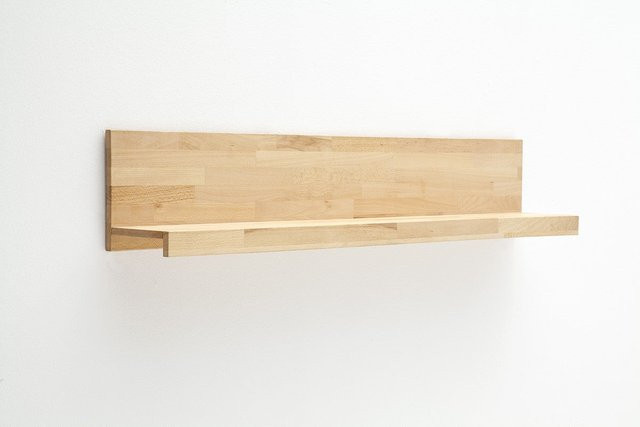 Wandboard Svenja aus massiver Kernbuche, geölt, in Braun und Beige - Bild 1