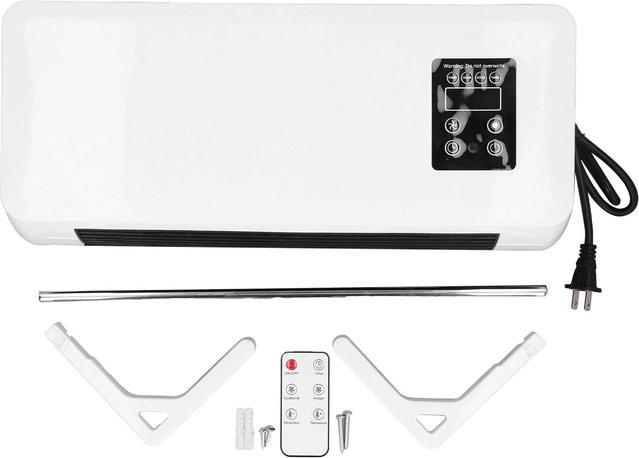 Mellow Home Wandmontierte Monobloc Klimaanlage mit Heiz- und Kühlfunktion in Schwarz - Bild 1