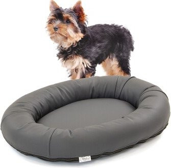 Wallace & Jones orthopädisches Hundebett Bolton grau S mit Memory-Schaum und abnehmbarem Bezug - Bild 1