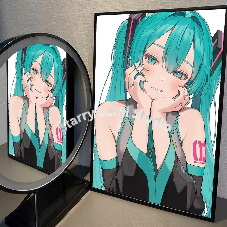 5D DIY Diamant-Malerei Hatsune Miku Anime Cartoon Wandbild Dekoration in Multicolour - Bild 1