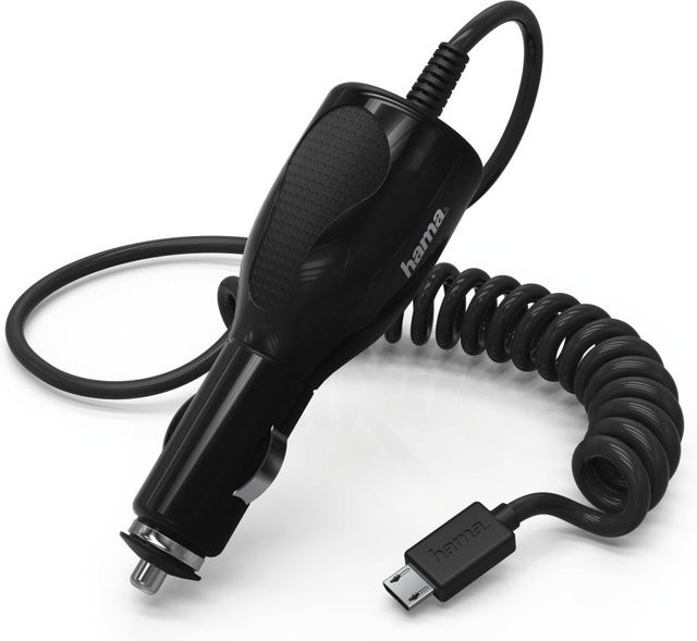 Hama Kfz-Ladegerät mit Micro-USB, 1 A, Schwarz - Bild 1