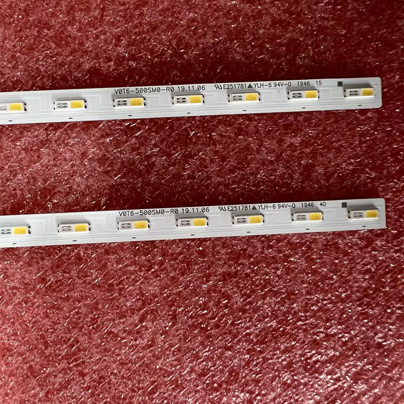 2er Set LED Streifen für Samsung TV Modelle V0T6-500SM0-R0 BN96-50382A QA50Q60TA QE50Q60TA QN50Q60TAFXZA QN50Q6DTAF QN50Q60TAFXZA UN50TU700DFXZA in Weiß - Bild 2