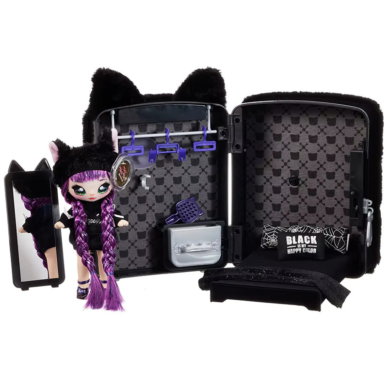 Das ist! Das ist! Das ist! Überraschung 3-in-1-Rucksack, Schlafzimmer-Spielset mit Modepuppe, Pink Bunny Tuesday Meow, Plüsch-Rucksack-Set, Mädchenspielzeug - Bild 3