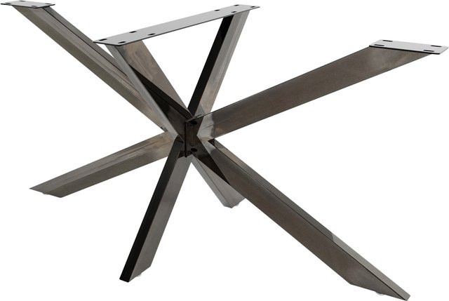 TPFLiving Tischbeine Bilan L Industrial Design aus Metall in Schwarz Matt, B/T/H: 150 x 78 x 71 cm - Bild 1