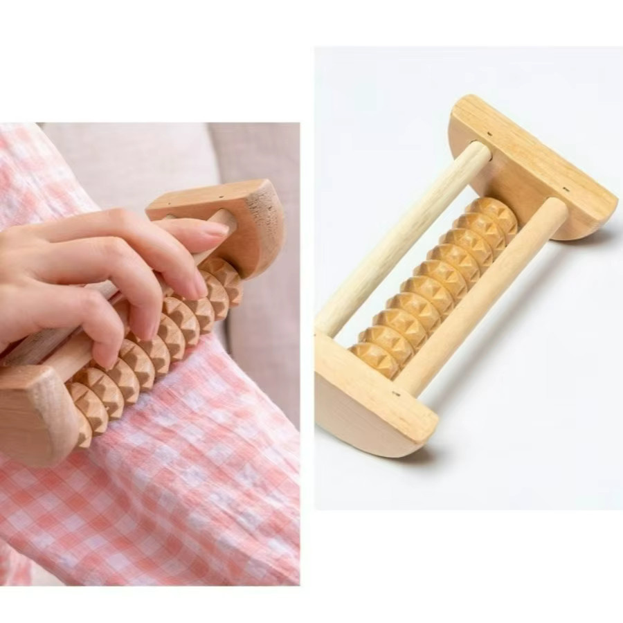 OUUME Holz-Akupressur-Fußroller, Unisex - Bild 2