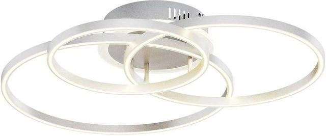 Lindby Smart Home LED Deckenlampe Tula dimmbar mit Leselampe und Fernbedienung, Modernes Design in Alu-Grau aus Aluminium - Bild 1
