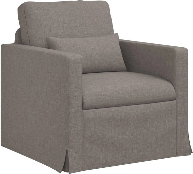 vidaXL Sofa in Taupe mit Stoffbezug, modernes Design, B/T/H: 78 x 78 x 80 cm - Bild 1