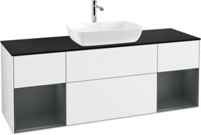 V&B Waschtischunterschrank Finion in Weiß lackiert, Breite: 160 cm, Tiefe: 50,1 cm, Höhe: 50,1 cm - Bild 1