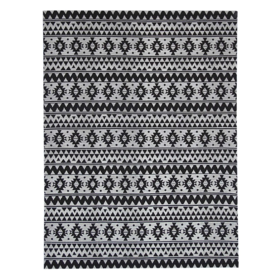 MeGusta Flachflor Teppich Luisa Vintage Schwarz aus Polyester B/T: 120 x 170 cm - Bild 2
