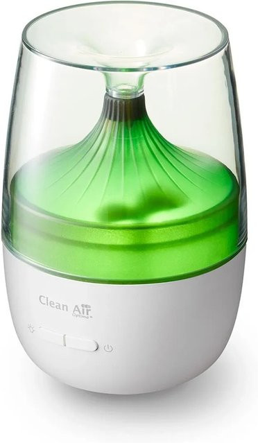 Clean Air Optima Aroma Diffuser Ambiente AD-302 mit Ultraschall-Vernebelungstechnik in Weiß und Transparent, B/T/H: 10,6 x 10,6 x 16,0 cm - Bild 1