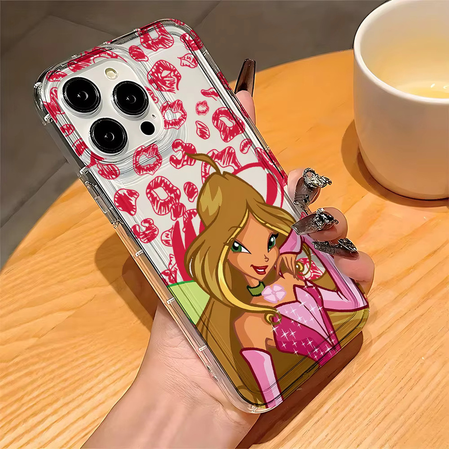 Winx Club Handyhülle für Samsung Galaxy S25 S24 S23 S22 S21 S20 S10 Note20 Note10 FE Ultra Plus 4G 5G transparent - Bild 2