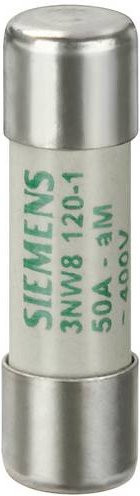 Siemens 3NW81041 Zylindersicherungseinsatz, 10 Stück, Silber, 4,0 A - Bild 1