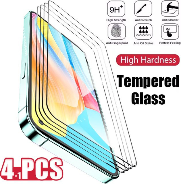 Gehärtetes Glas Display Schutz für Oppo A78 4G K13 Turbo Pro K12 K11 K10 5G A98 A97 A96 in Transparent - Bild 1