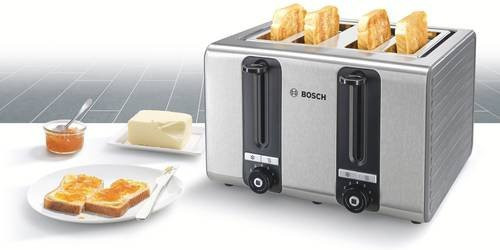 Bosch Toaster TAT7S45 mit 4 Schlitzen in Grau und Schwarz - Bild 2
