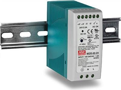 Trendnet TI-M6024 Netzteil mit 60 Watt für TI-F11SFP, TI-G50, TI-G62 und TI-G80 zur DIN-Schienenmontage - Bild 2