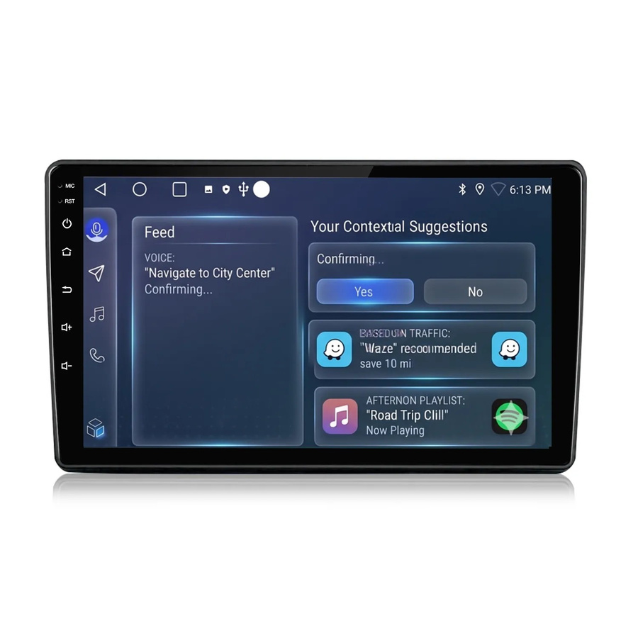 Junsun 9 Zoll Autoradio mit Bluetooth und GPS für Citroen Berlingo 2 B9 (2008 bis 2019) und Peugeot Partner (2008 bis 2019) in Schwarz - Bild 2