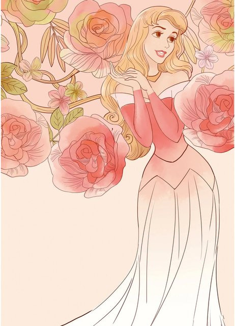 Komar Wandbild Sleeping Beauty Roses bunt, B/H: 50 x 70 cm - Bild 1